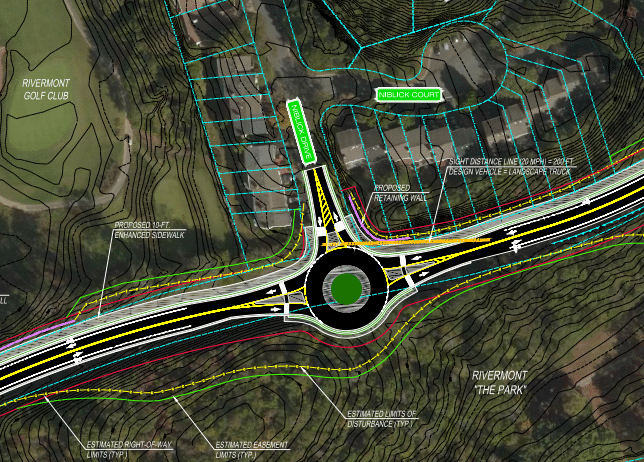 Roundabout for Barnwell rd