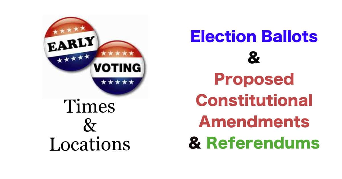 Fulton County Ballots for General Election & Proposed Constitutional Amendments & Referendums.
