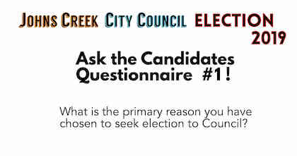Johns Creek City Council - Election 2019