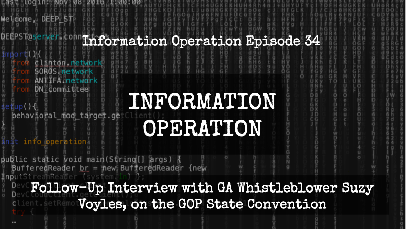 IO Episode 34 - Follow Up Interview With GA Whistleblower Suzy Voyles