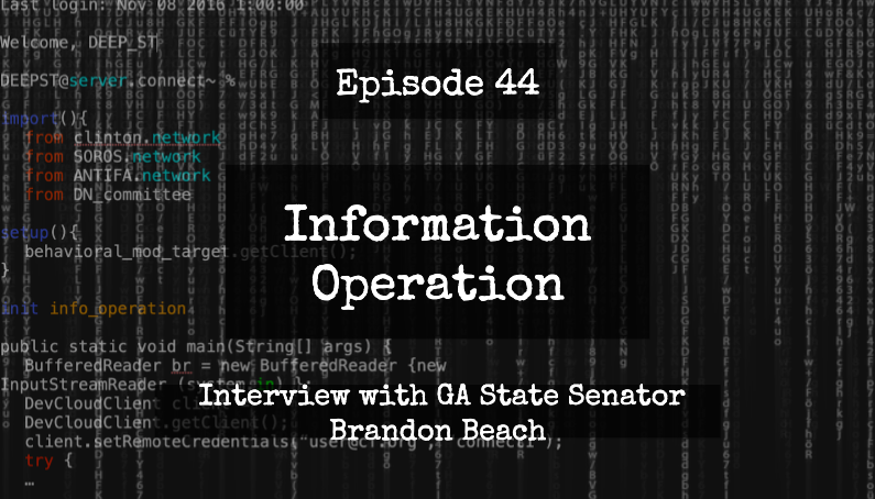 IO Episode 44 - Interview with GA State Senator Brandon Beach on 2020 Election Aftermath