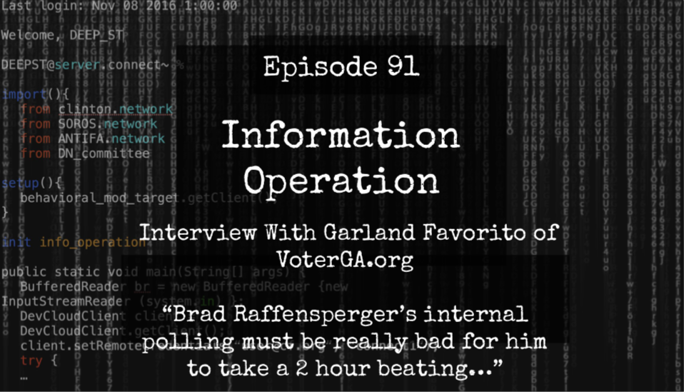 IO Episode 91 - Interview With Garland Favorito Of VoterGA On Raffensperger Lies