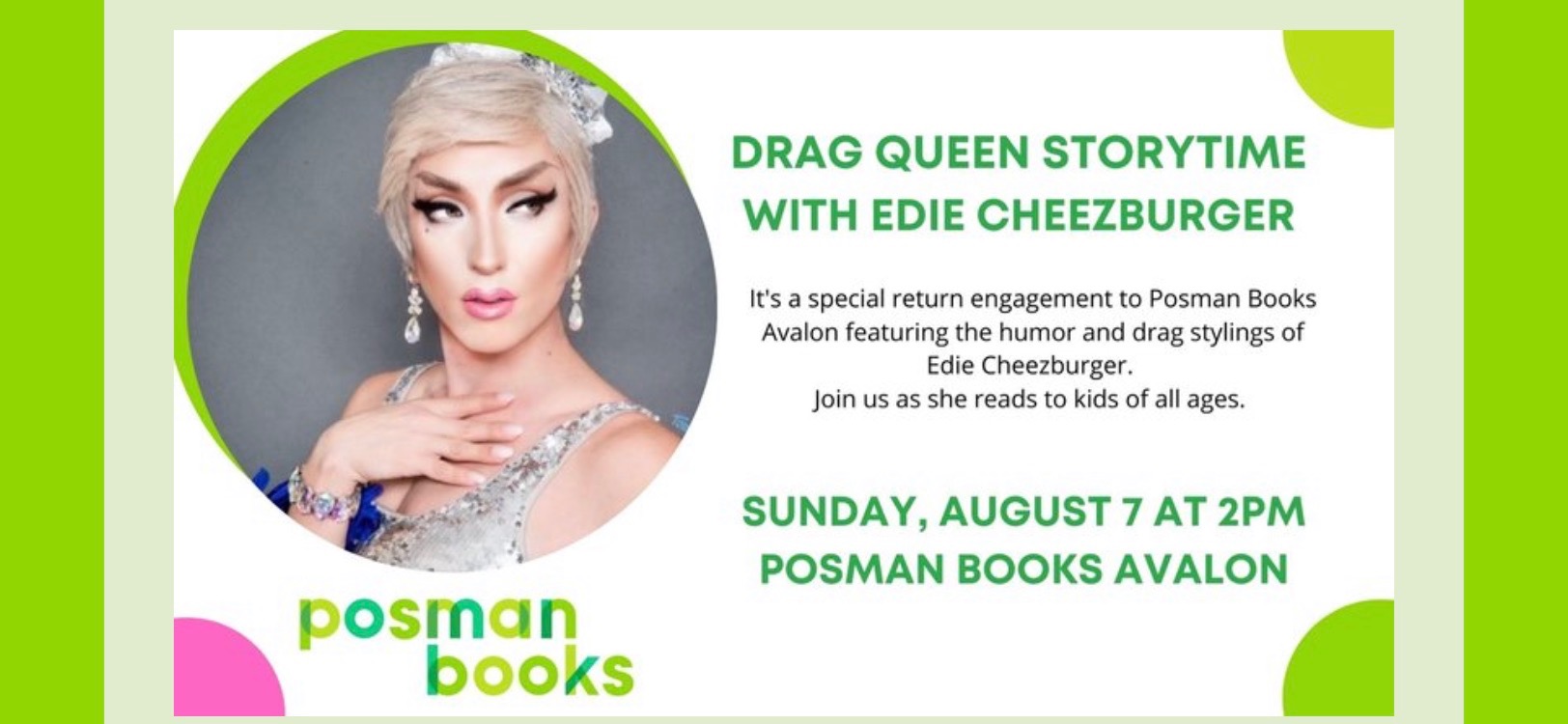 Avalon's Posman Books Holds Another Drag Queen Show, Allegations Of Child Grooming Fly