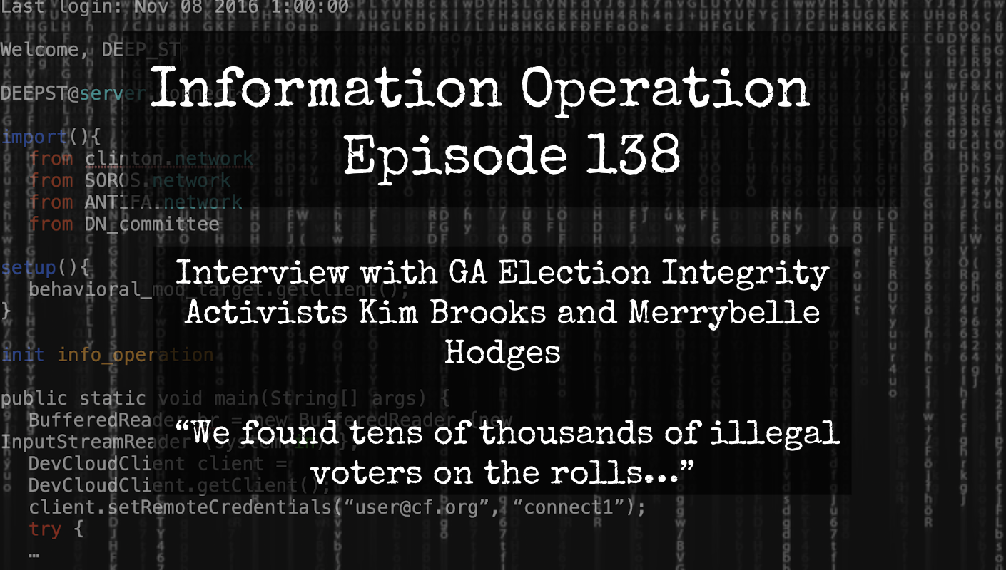 IO Episode 138 – Gwinnett County, GA Election Integrity With Kim Brooks And Merrybelle Hodges