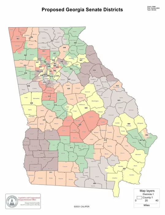 GA Senate Releases Proposed Redistricting Maps